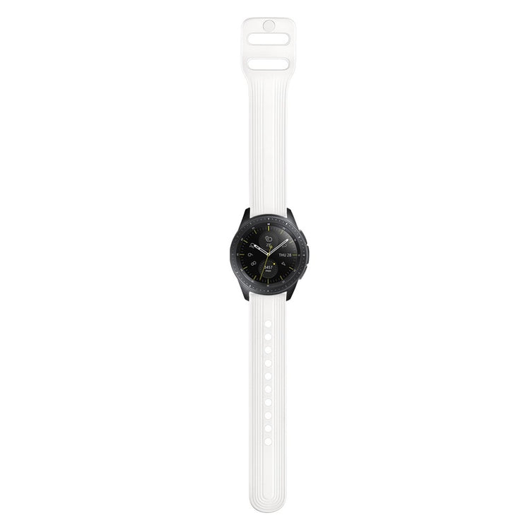 Rigtigt sejt Samsung Galaxy Watch (42mm) Silikone Rem - Hvid#serie_2