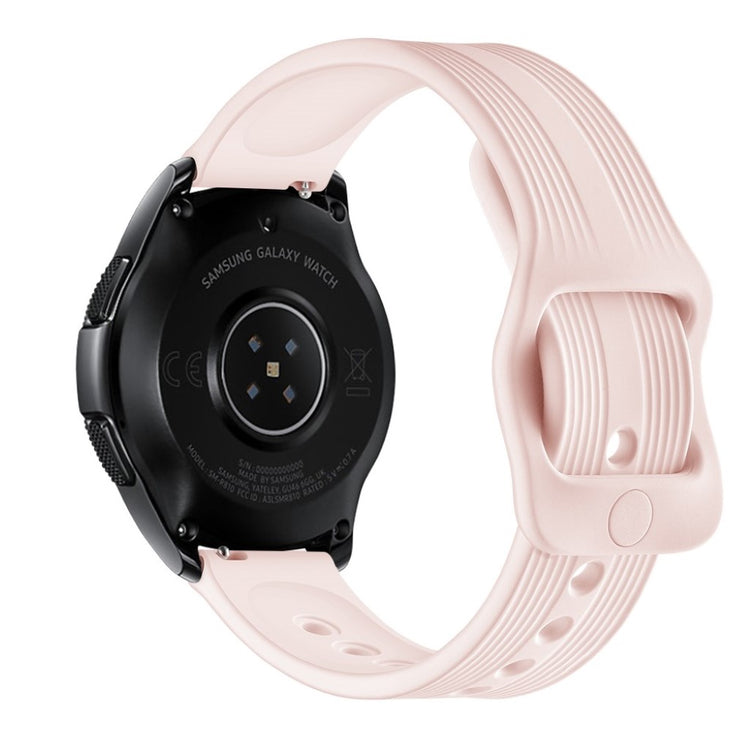 Rigtigt sejt Samsung Galaxy Watch (42mm) Silikone Rem - Pink#serie_3