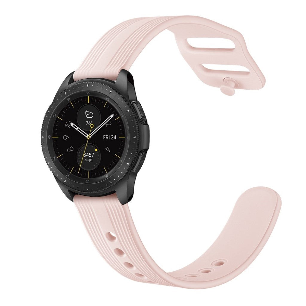 Rigtigt sejt Samsung Galaxy Watch (42mm) Silikone Rem - Pink#serie_3
