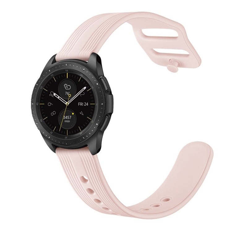 Rigtigt sejt Samsung Galaxy Watch (42mm) Silikone Rem - Pink#serie_3