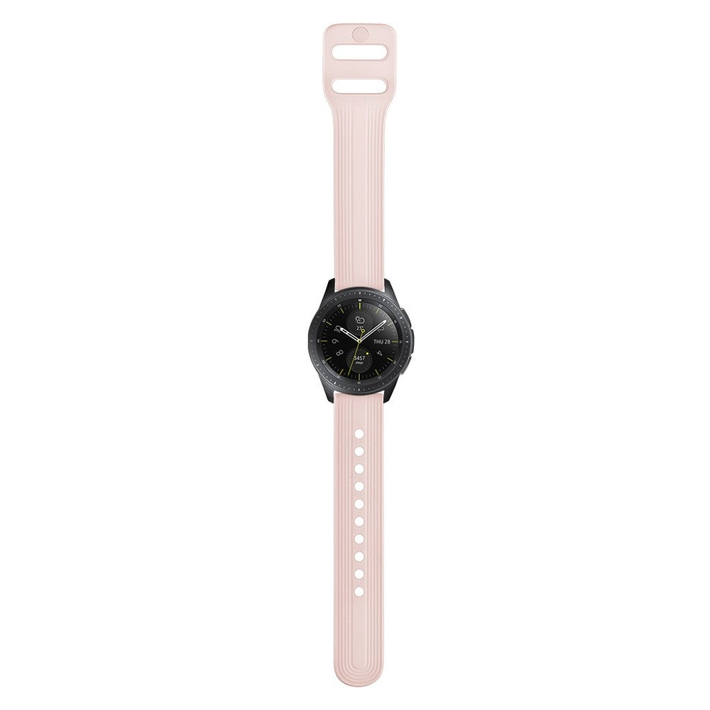 Rigtigt sejt Samsung Galaxy Watch (42mm) Silikone Rem - Pink#serie_3