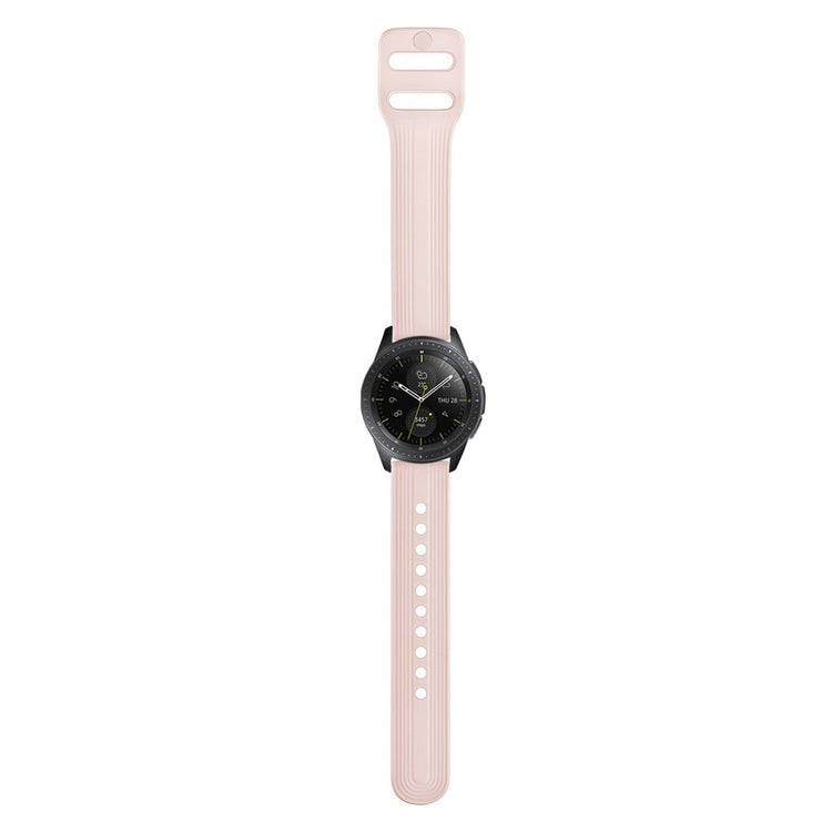 Rigtigt sejt Samsung Galaxy Watch (42mm) Silikone Rem - Pink#serie_3