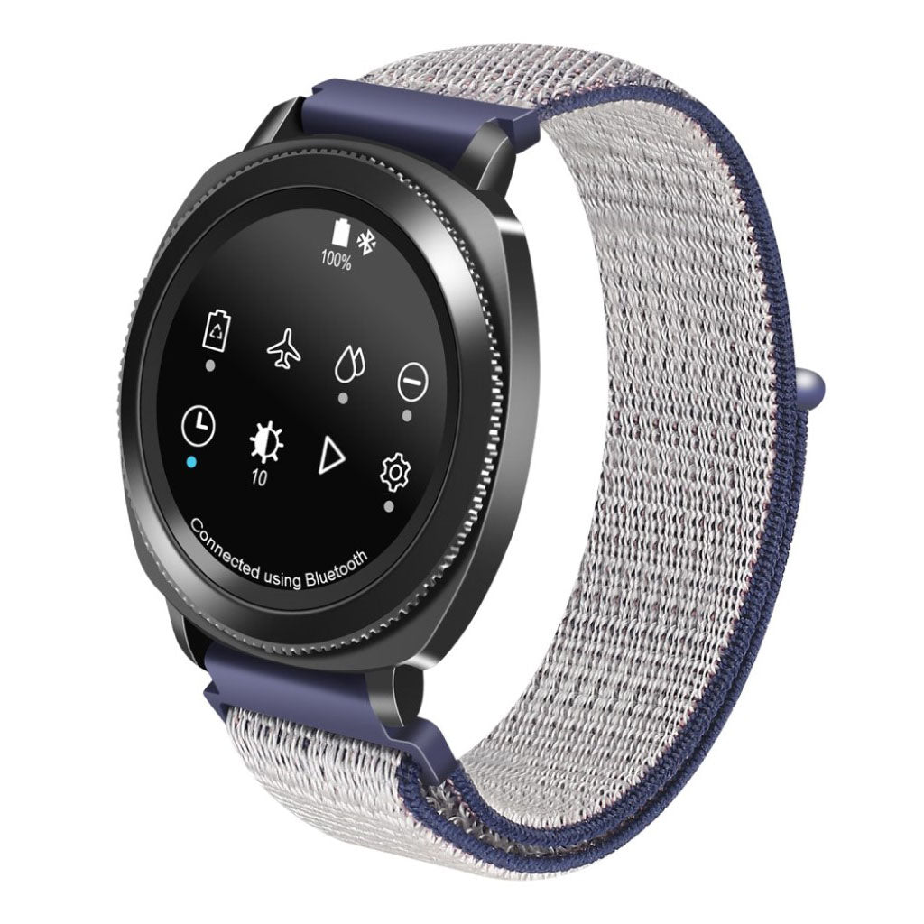 Helt vildt sejt Samsung Galaxy Watch (46mm) Nylon Rem - Blå#serie_1
