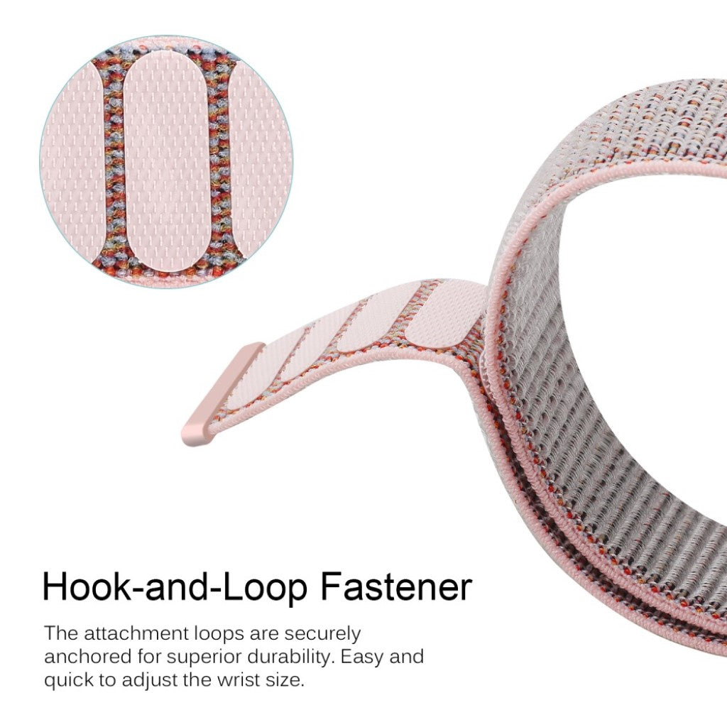 Helt vildt sejt Samsung Galaxy Watch (46mm) Nylon Rem - Pink#serie_2