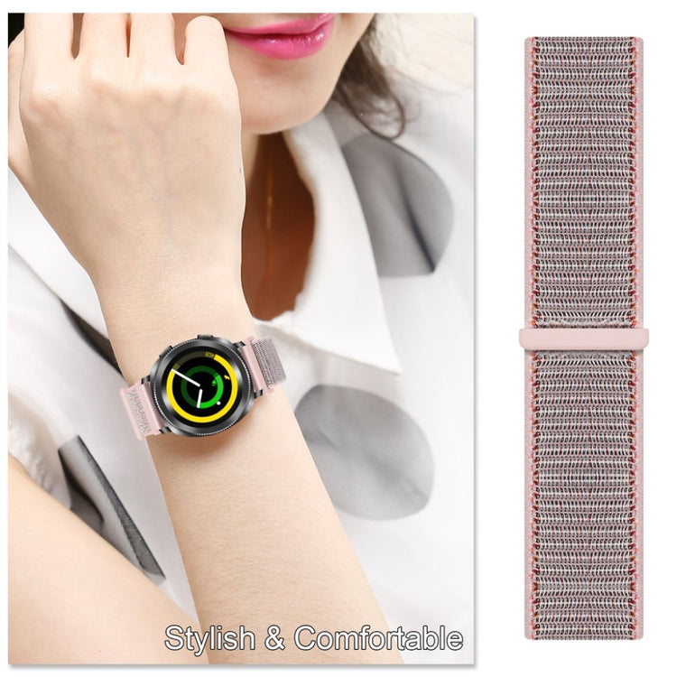Helt vildt sejt Samsung Galaxy Watch (46mm) Nylon Rem - Pink#serie_2