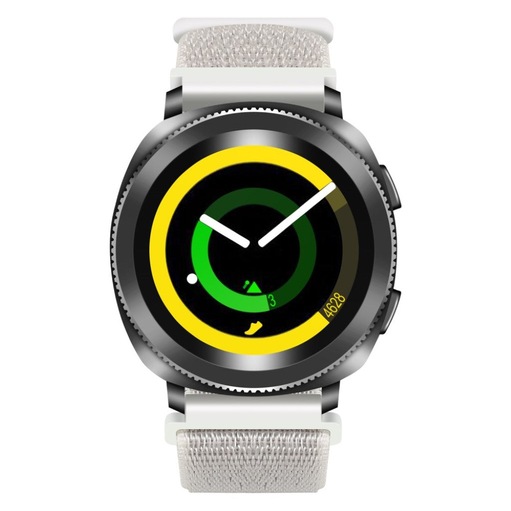Helt vildt sejt Samsung Galaxy Watch (46mm) Nylon Rem - Hvid#serie_3