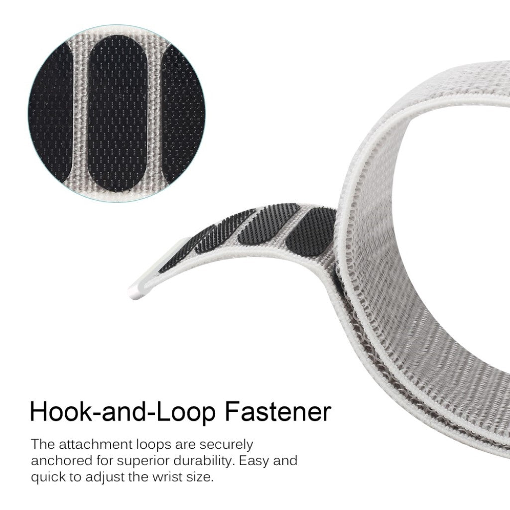 Helt vildt sejt Samsung Galaxy Watch (46mm) Nylon Rem - Hvid#serie_3