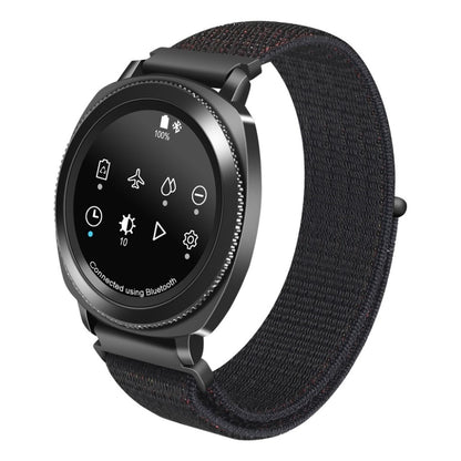 Helt vildt sejt Samsung Galaxy Watch (46mm) Nylon Rem - Sort#serie_4