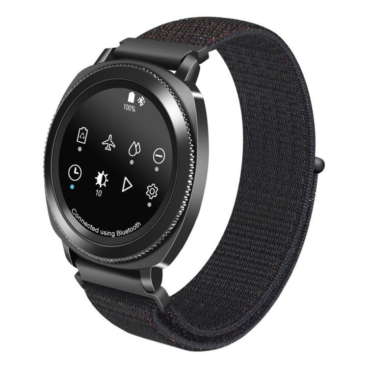 Helt vildt sejt Samsung Galaxy Watch (46mm) Nylon Rem - Sort#serie_4