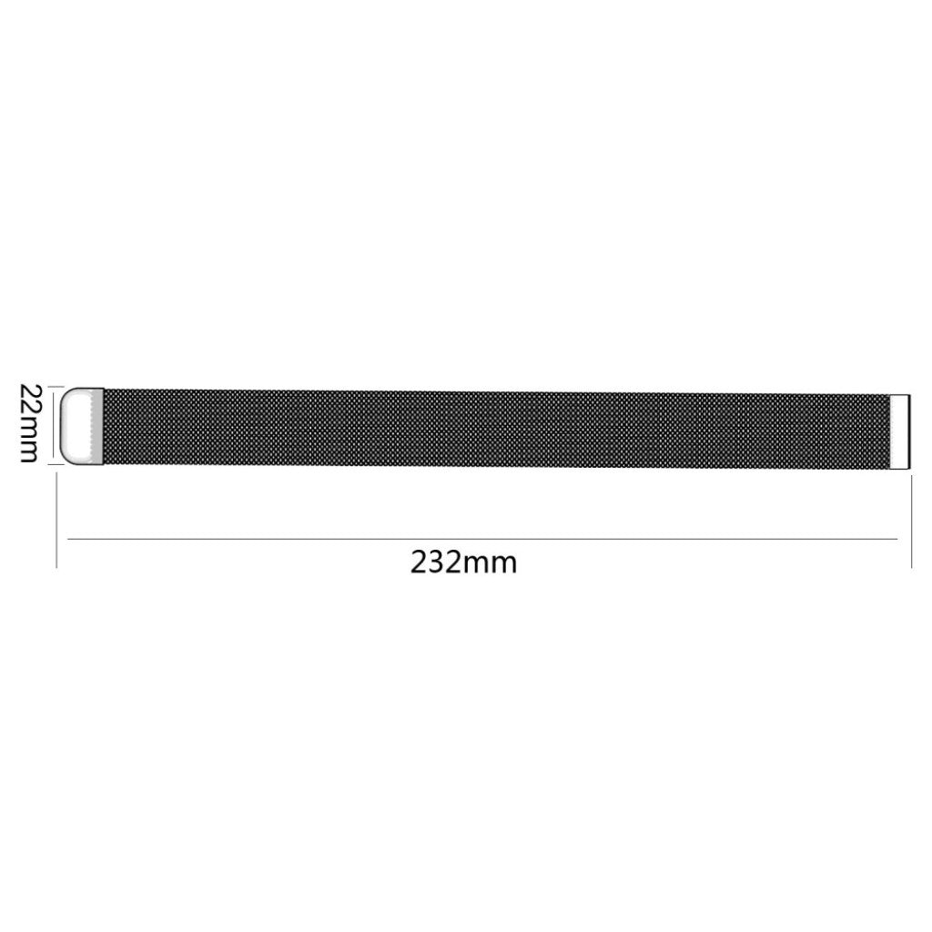 Mega elegant Samsung Galaxy Watch (46mm) Metal Rem - Sort#serie_3