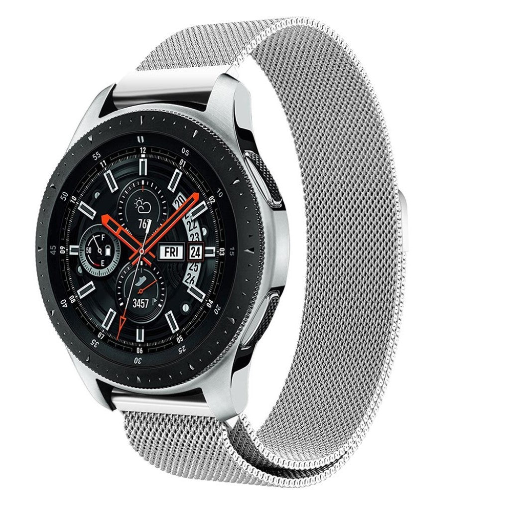 Glimrende Samsung Galaxy Watch (46mm) Metal Rem - Sølv#serie_164
