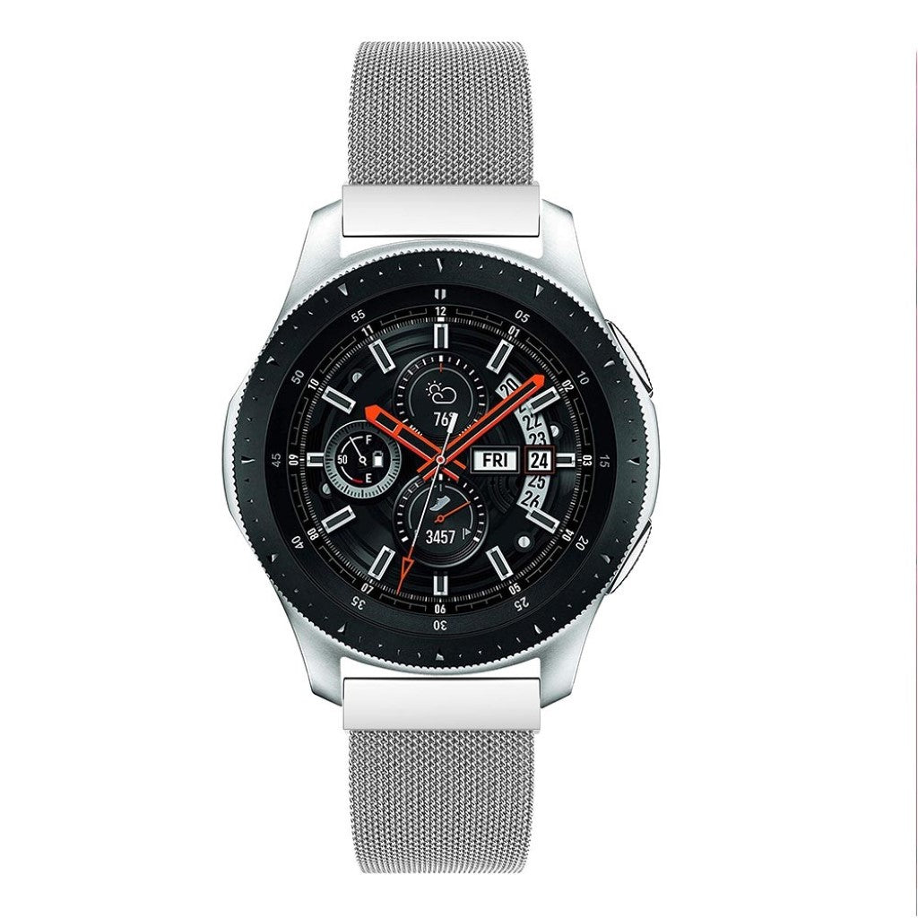 Glimrende Samsung Galaxy Watch (46mm) Metal Rem - Sølv#serie_164