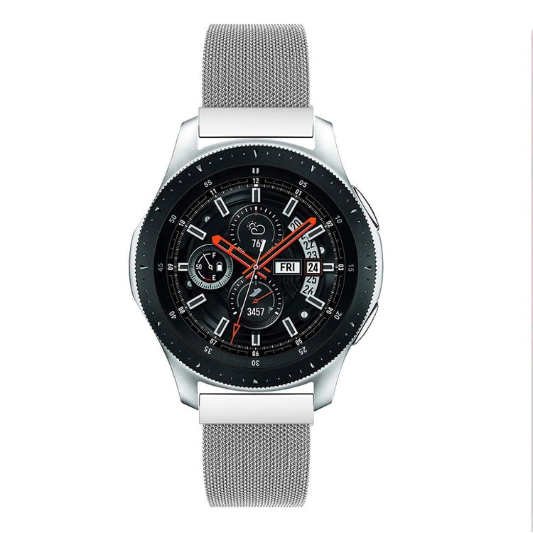 Glimrende Samsung Galaxy Watch (46mm) Metal Rem - Sølv#serie_164