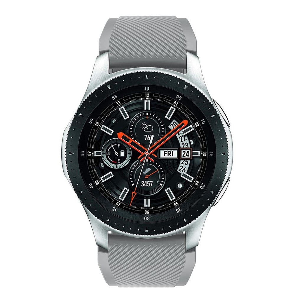 Eminent Samsung Galaxy Watch (46mm) Silikone Rem - Sølv#serie_7