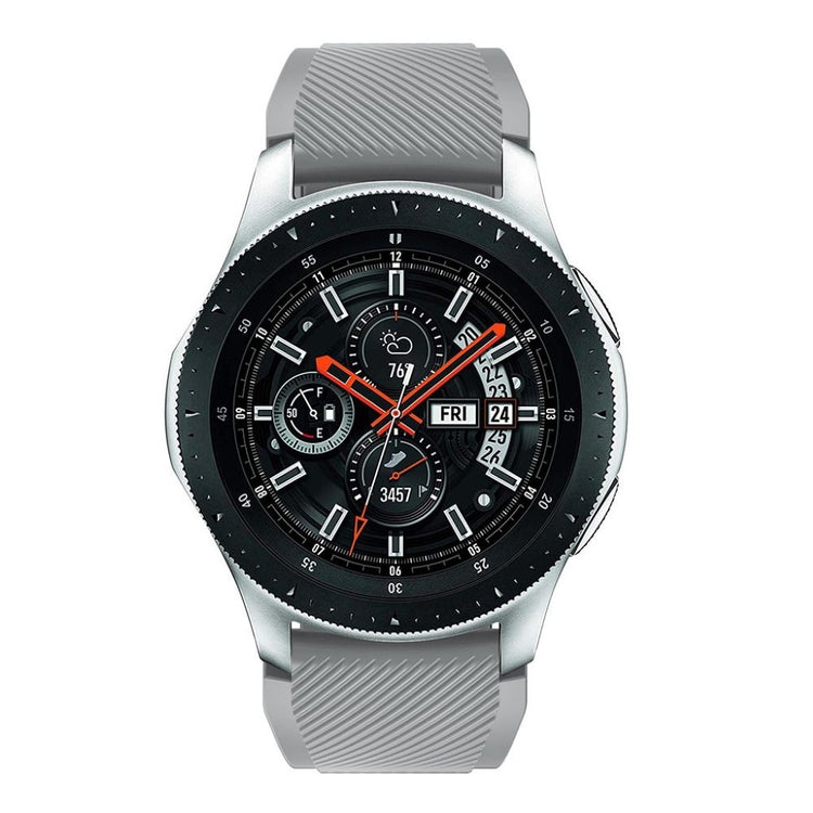 Eminent Samsung Galaxy Watch (46mm) Silikone Rem - Sølv#serie_7