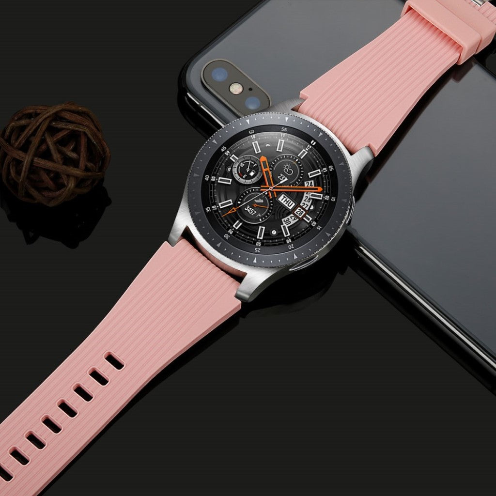Helt vildt nydelig Samsung Galaxy Watch (46mm) Silikone Rem - Pink#serie_4
