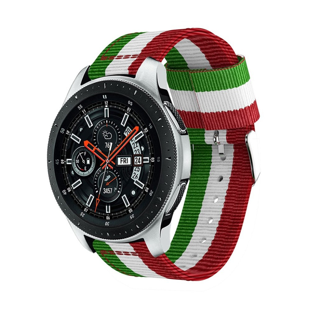 Mega kønt Samsung Galaxy Watch (46mm) Nylon Rem - Flerfarvet#serie_3