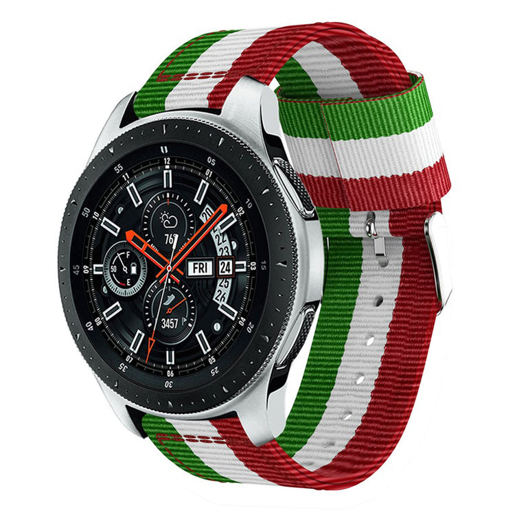 Mega kønt Samsung Galaxy Watch (46mm) Nylon Rem - Flerfarvet#serie_3