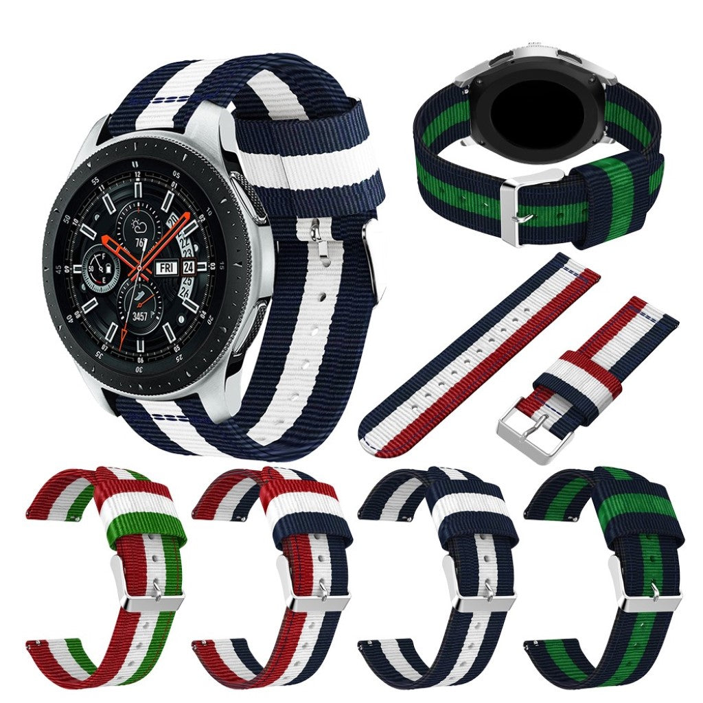 Mega kønt Samsung Galaxy Watch (46mm) Nylon Rem - Flerfarvet#serie_4