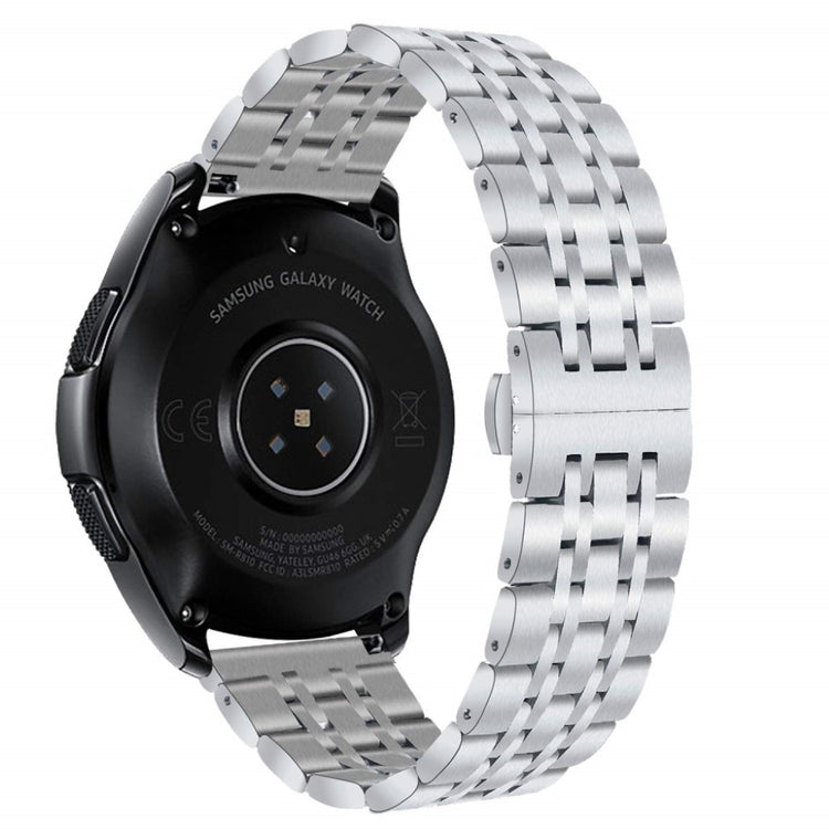 Helt vildt flot Samsung Galaxy Watch (46mm) Metal Rem - Sølv#serie_2