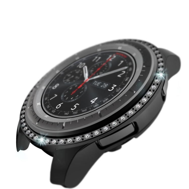 Meget Godt Samsung Galaxy Watch (46mm) Plastik og Rhinsten Cover - Sort#serie_1