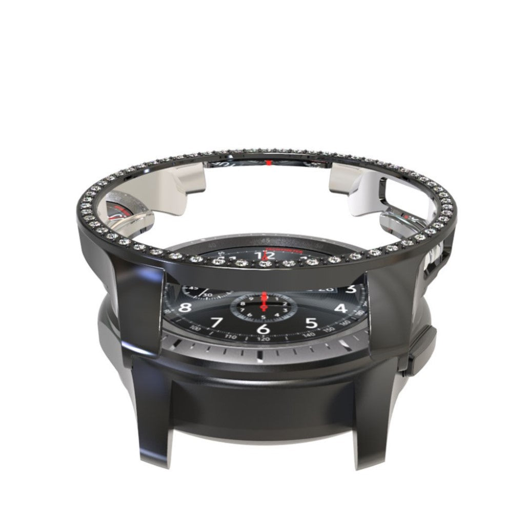 Meget Godt Samsung Galaxy Watch (46mm) Plastik og Rhinsten Cover - Sort#serie_1