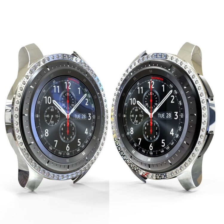 Meget Godt Samsung Galaxy Watch (46mm) Plastik og Rhinsten Cover - Sølv#serie_2