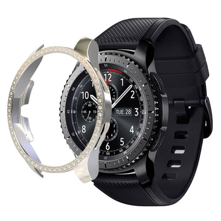 Meget Godt Samsung Galaxy Watch (46mm) Plastik og Rhinsten Cover - Sølv#serie_2