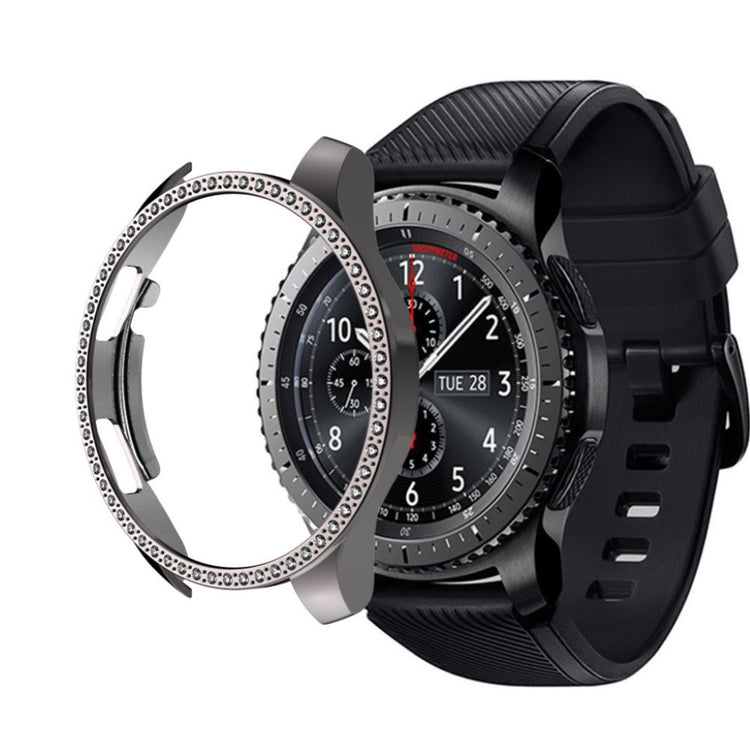 Meget Godt Samsung Galaxy Watch (46mm) Plastik og Rhinsten Cover - Sølv#serie_3