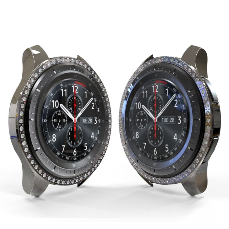 Meget Godt Samsung Galaxy Watch (46mm) Plastik og Rhinsten Cover - Sølv#serie_3