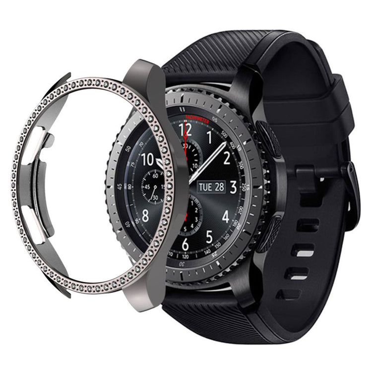 Meget Godt Samsung Galaxy Watch (46mm) Plastik og Rhinsten Cover - Sølv#serie_3