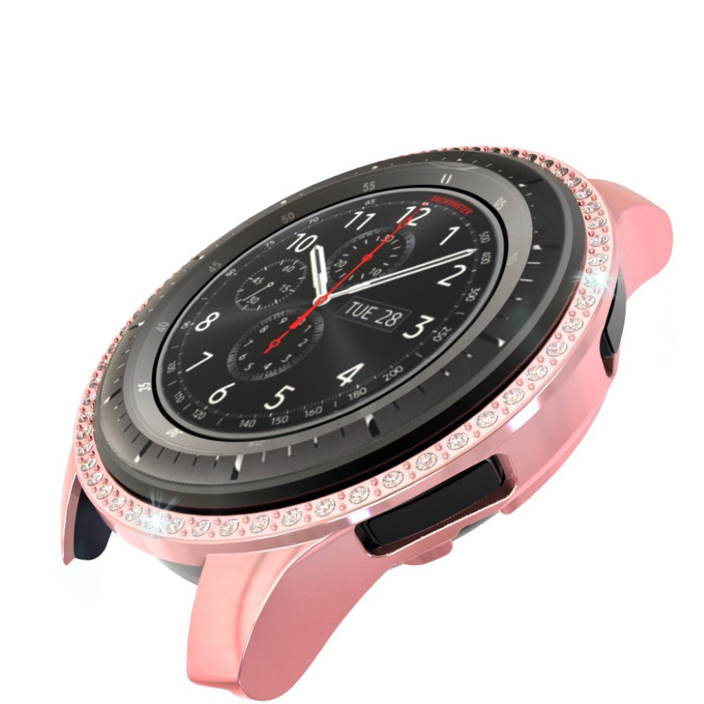 Meget Godt Samsung Galaxy Watch (46mm) Plastik og Rhinsten Cover - Pink#serie_4
