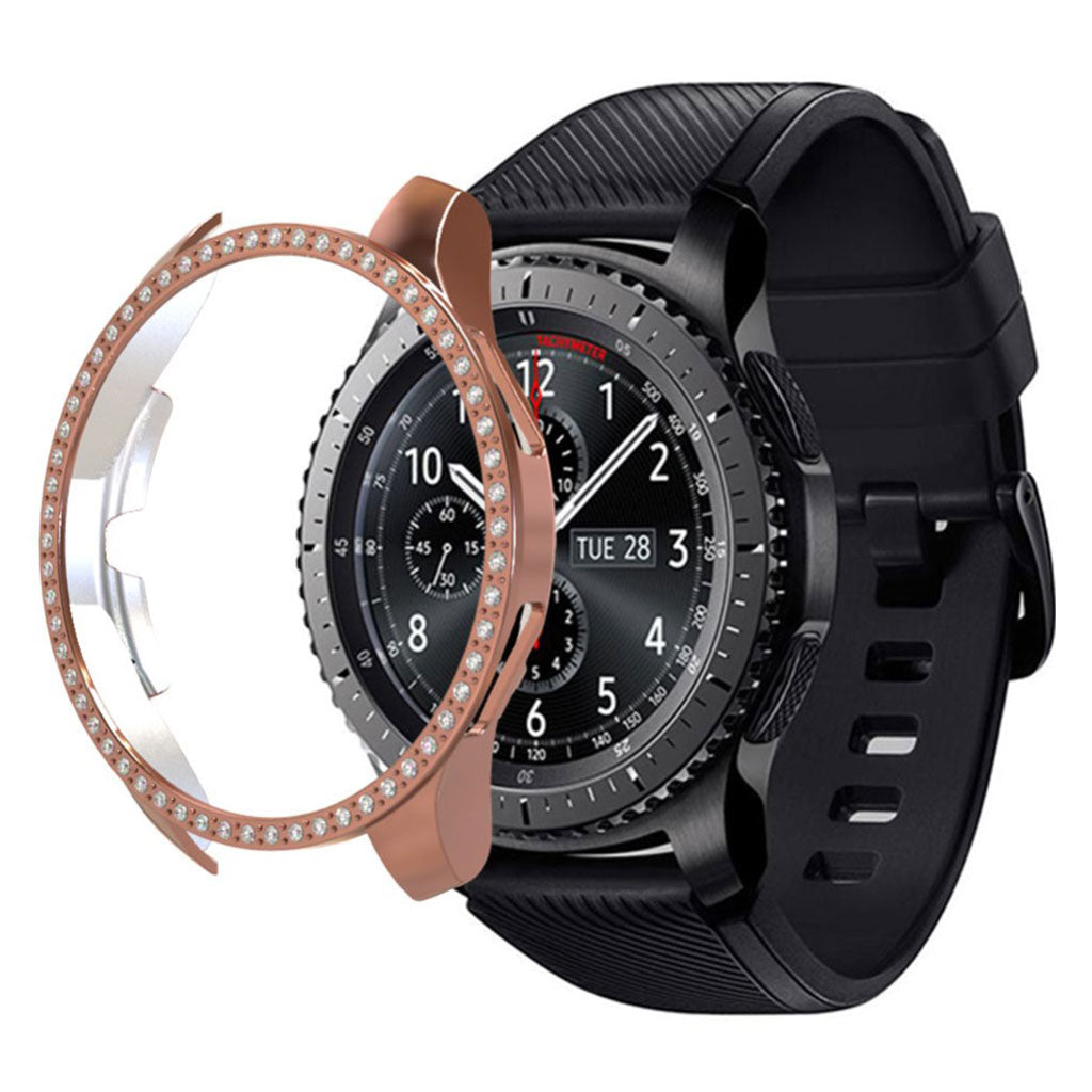 Meget Godt Samsung Galaxy Watch (46mm) Plastik og Rhinsten Cover - Pink#serie_5