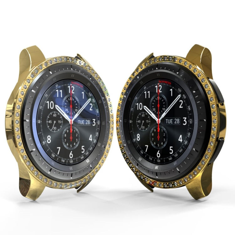 Meget Godt Samsung Galaxy Watch (46mm) Plastik og Rhinsten Cover - Guld#serie_6