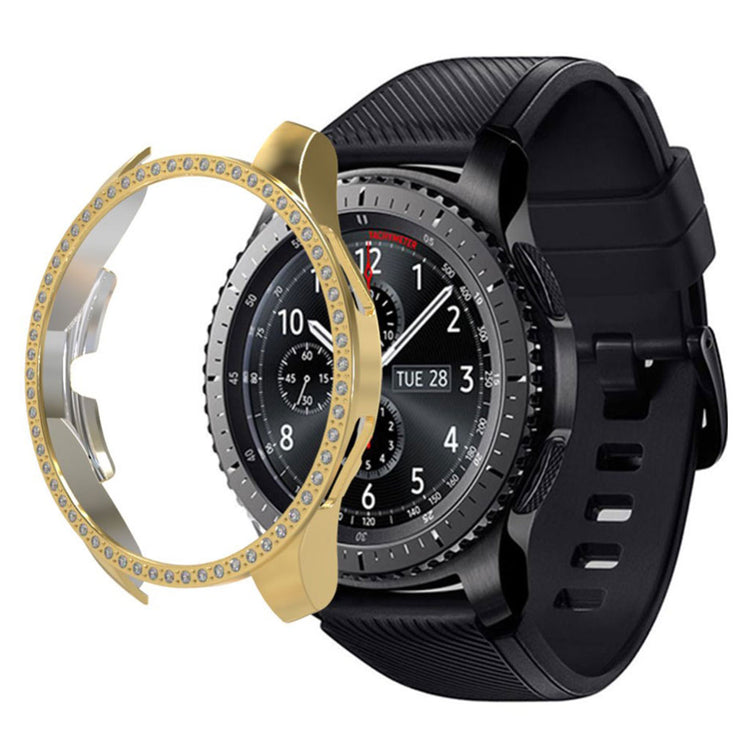 Meget Godt Samsung Galaxy Watch (46mm) Plastik og Rhinsten Cover - Guld#serie_6
