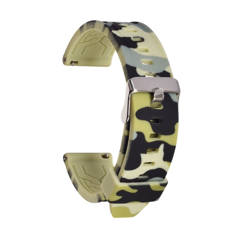 Helt vildt smuk Samsung Galaxy Watch (46mm) Silikone Rem - Gul#serie_1
