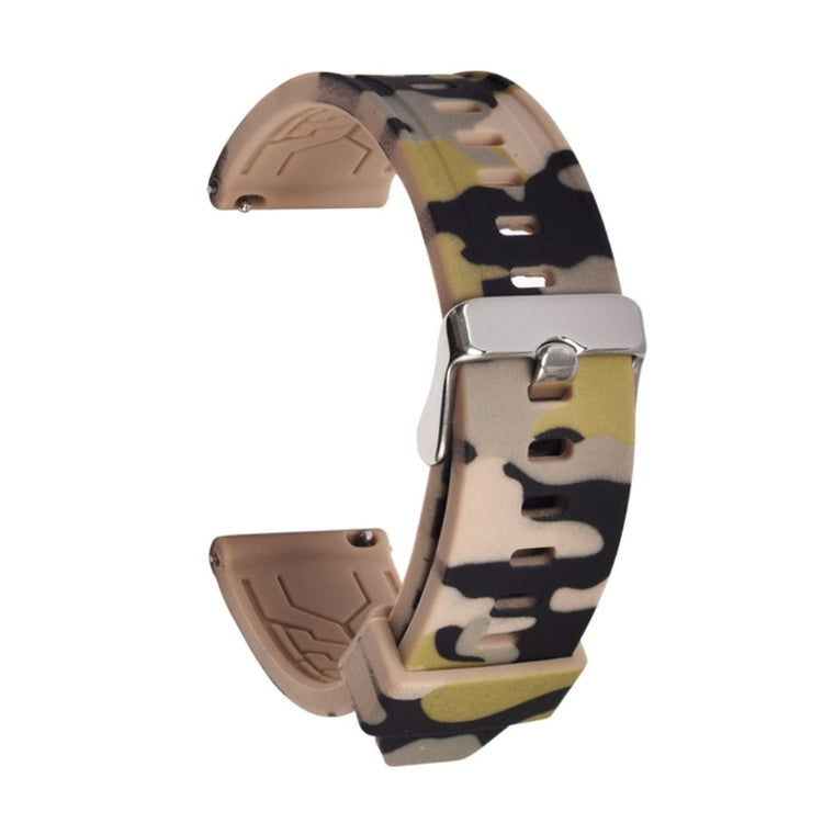 Helt vildt smuk Samsung Galaxy Watch (46mm) Silikone Rem - Brun#serie_4