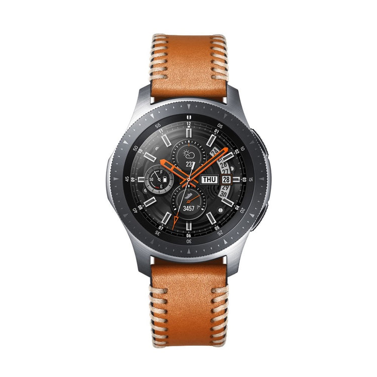 Meget fantastisk Samsung Galaxy Watch (46mm) Ægte læder Rem - Brun#serie_2