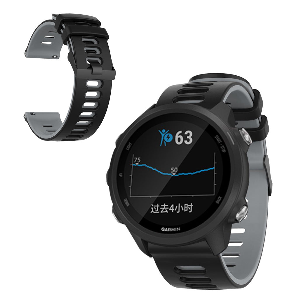 Mega kønt Samsung Galaxy Watch (46mm) Silikone Rem - Sort#serie_1
