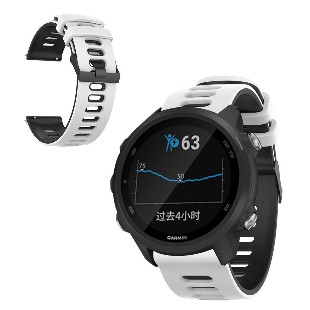 Mega kønt Samsung Galaxy Watch (46mm) Silikone Rem - Hvid#serie_2