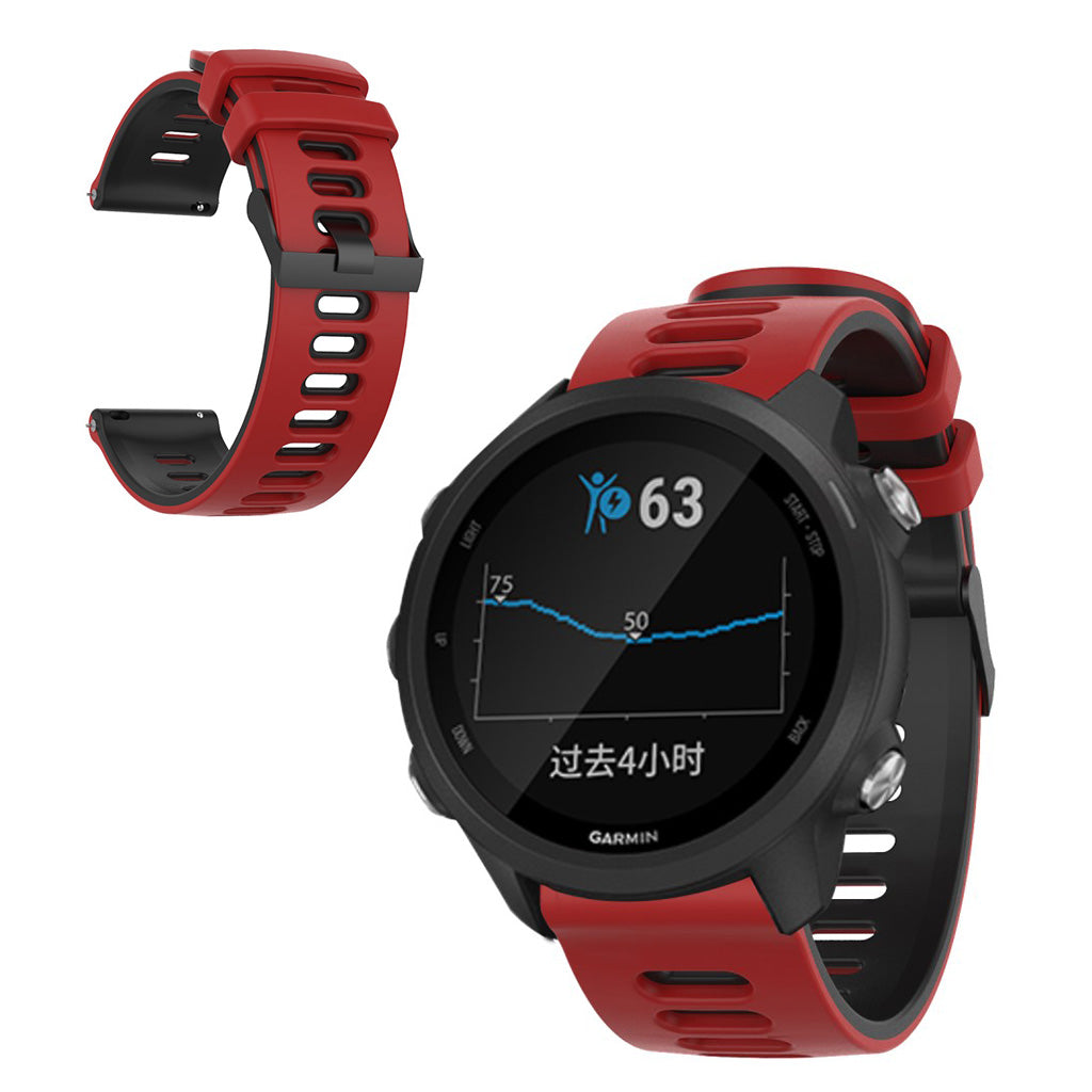 Mega kønt Samsung Galaxy Watch (46mm) Silikone Rem - Rød#serie_3