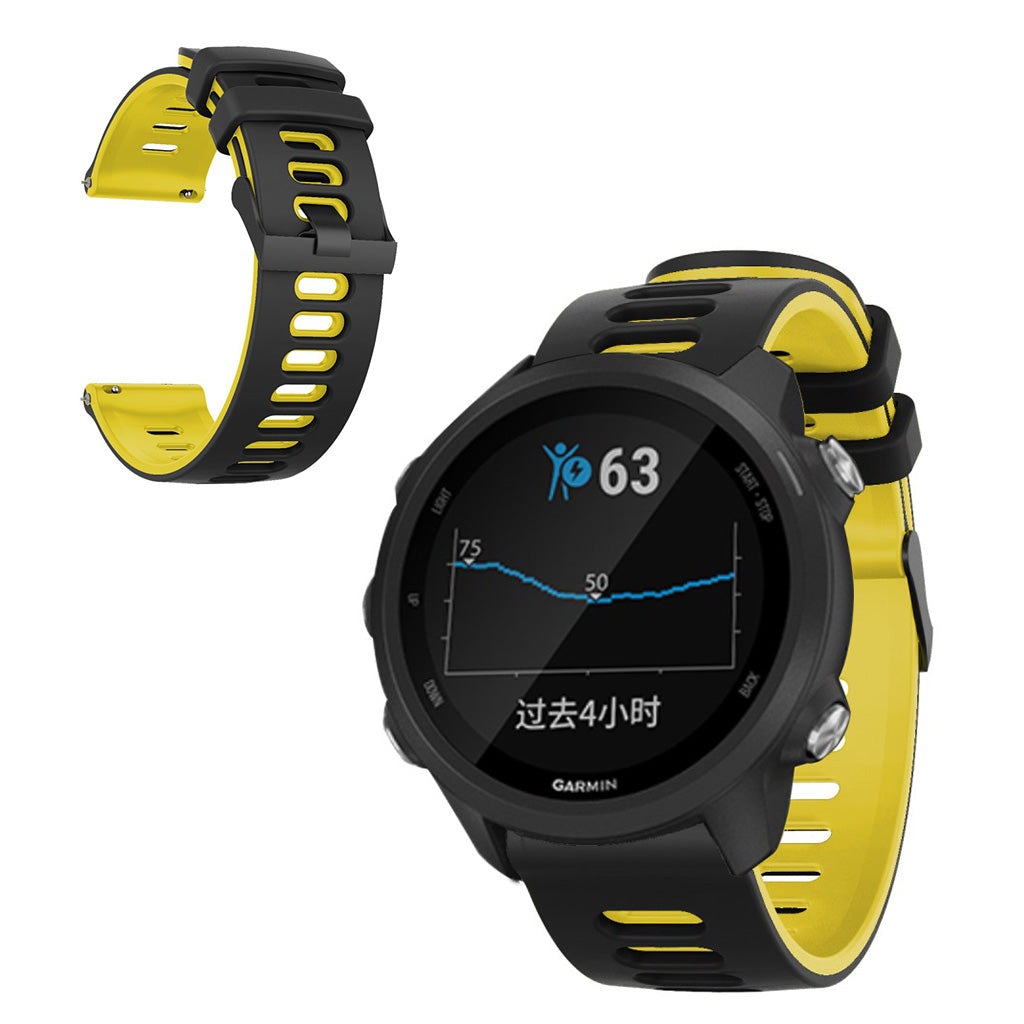 Mega kønt Samsung Galaxy Watch (46mm) Silikone Rem - Gul#serie_6