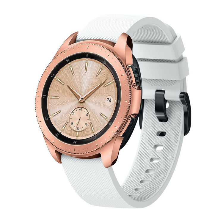 Mega holdbart Samsung Galaxy Watch Active Silikone Rem - Hvid#serie_2
