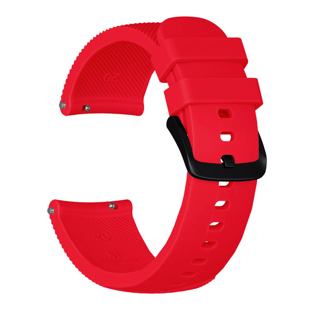Mega holdbart Samsung Galaxy Watch Active Silikone Rem - Rød#serie_4