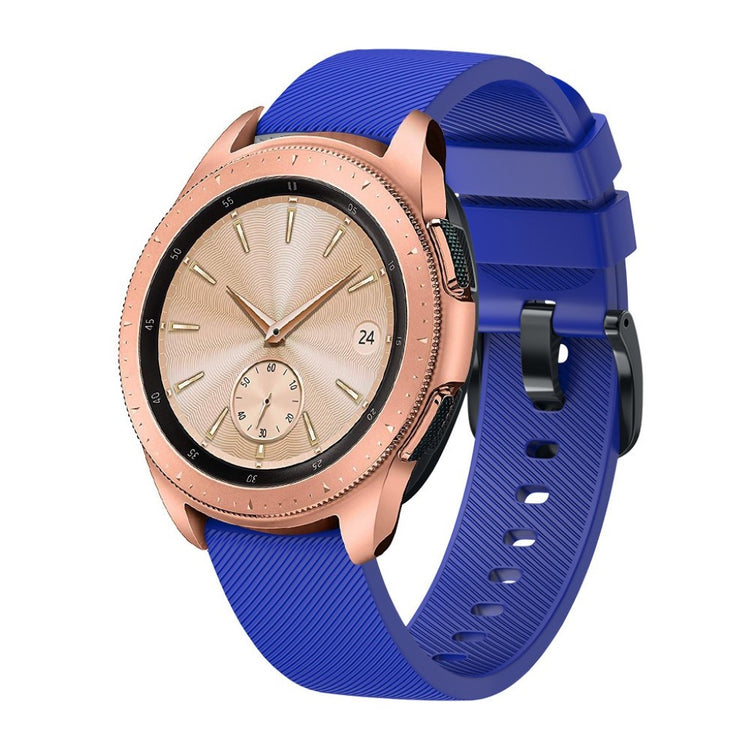 Mega holdbart Samsung Galaxy Watch Active Silikone Rem - Blå#serie_8