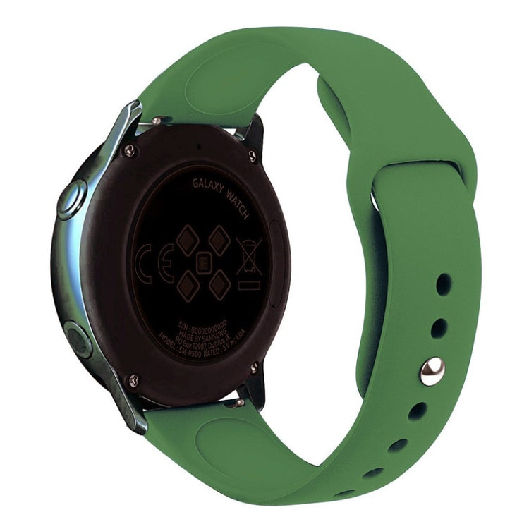 Rigtigt slidstærk Samsung Galaxy Watch Active Silikone Rem - Grøn#serie_8