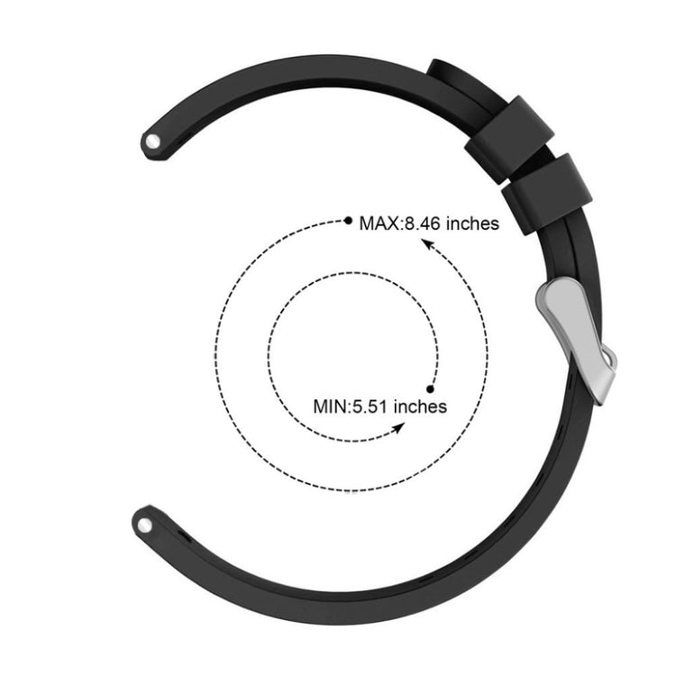 Meget nydelig Samsung Galaxy Watch Active Silikone Rem - Sort#serie_1