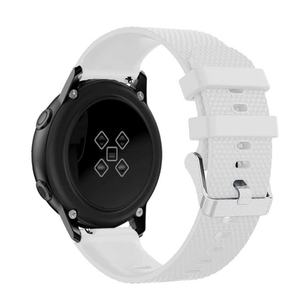 Meget elegant Samsung Galaxy Watch Active Silikone Rem - Hvid#serie_1