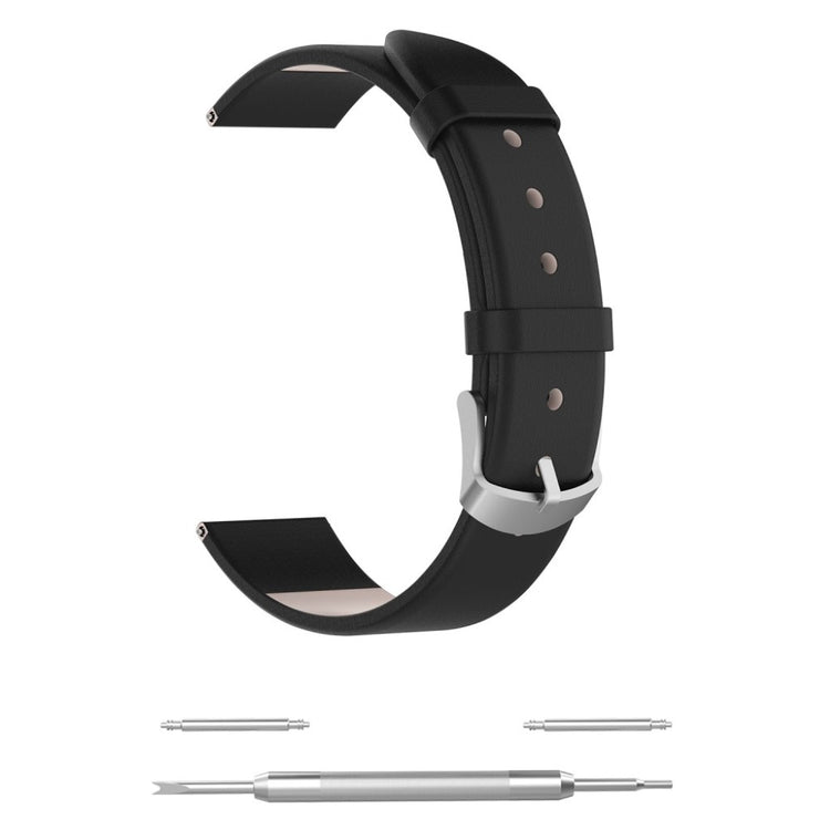 Mega smuk Samsung Galaxy Watch Active Ægte læder Rem - Sort#serie_1