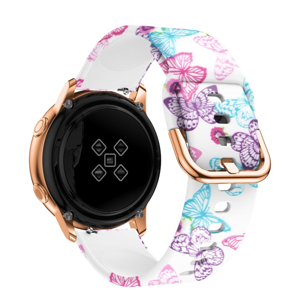 Skøn Samsung Galaxy Watch Active Silikone Rem - Flerfarvet#serie_6